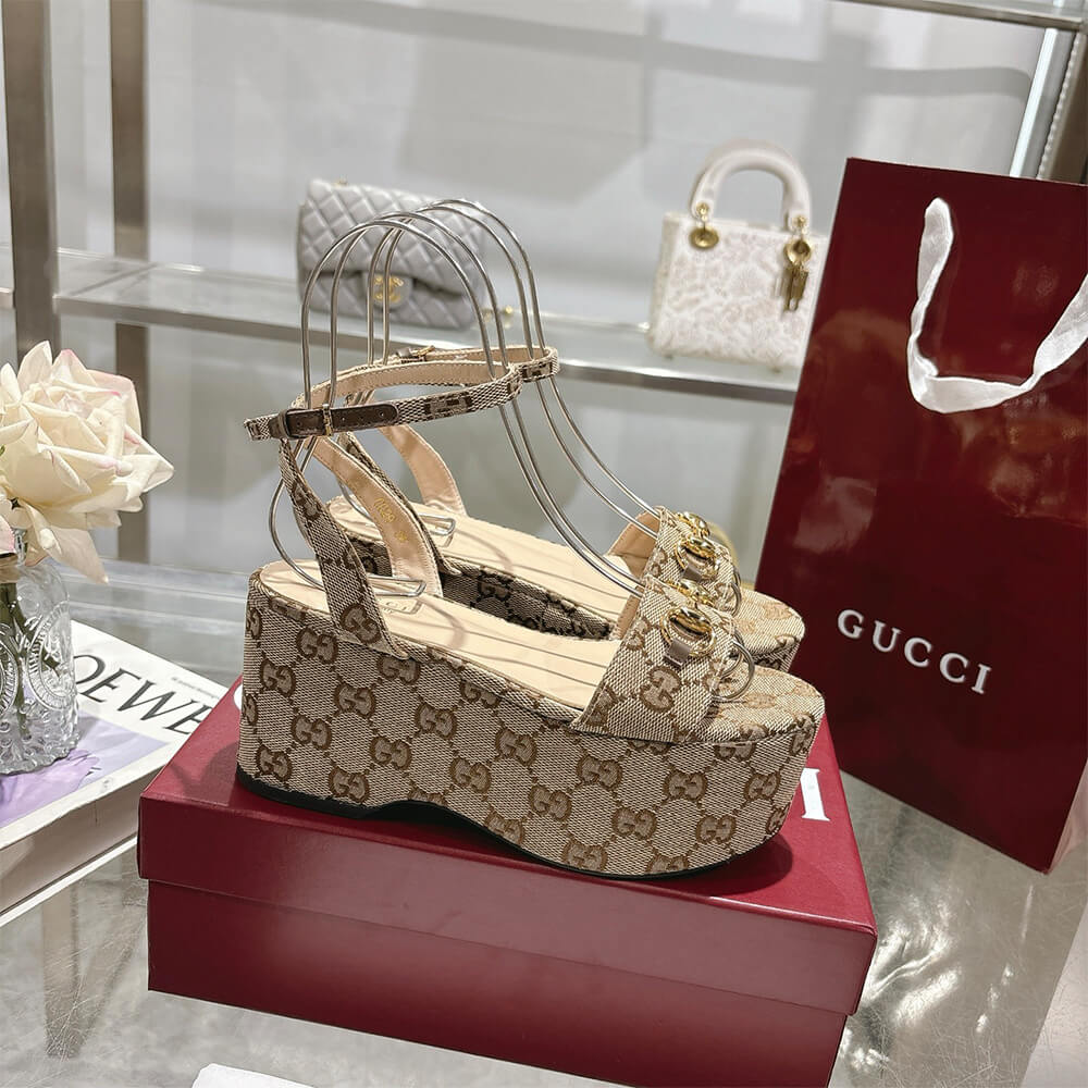 GUCCI Women s Horsebit flatform sandal