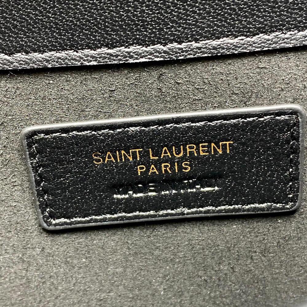 YSL UPTOWN POUCH IN PATENT LEATHER(HIGH-END GRADE)