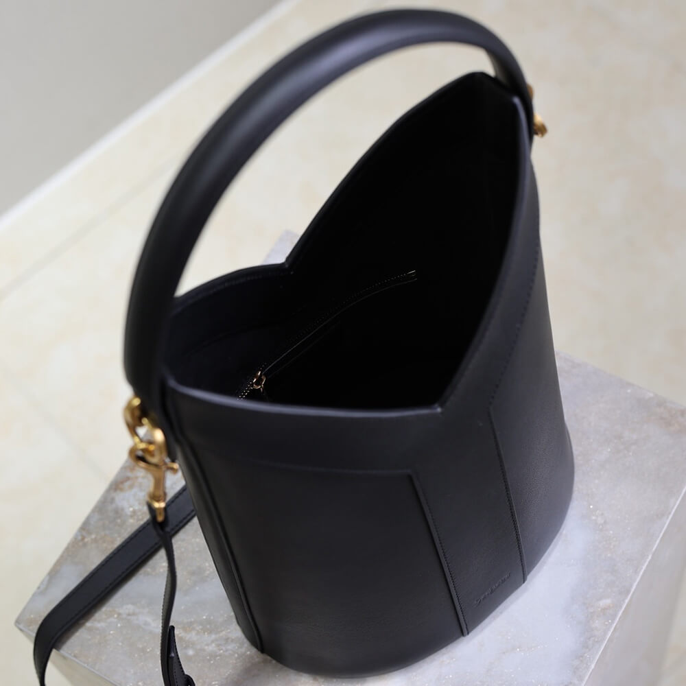 YSL Y top-handle bucket in leather(HIGH-END GRADE)