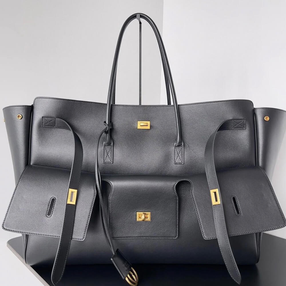 Balenciaga Bel Air Carry All Bag Xl in Black(HIGH-END GRADE)