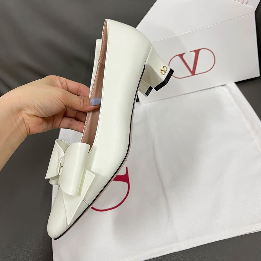 VALENTINO BOWOW sheepskin high heels (heel height 4.5 cm)