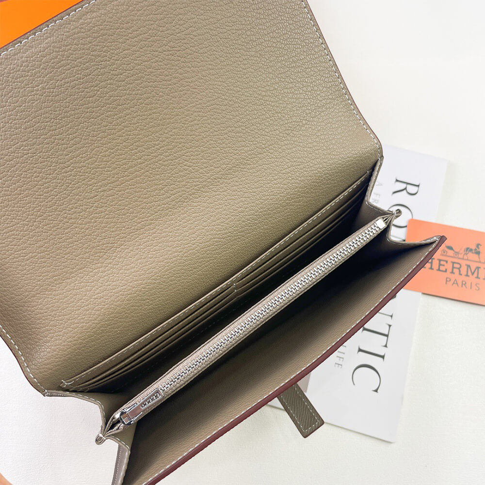 HERMES New H Passant Toutenmain wallet(HIGH-END GRADE)