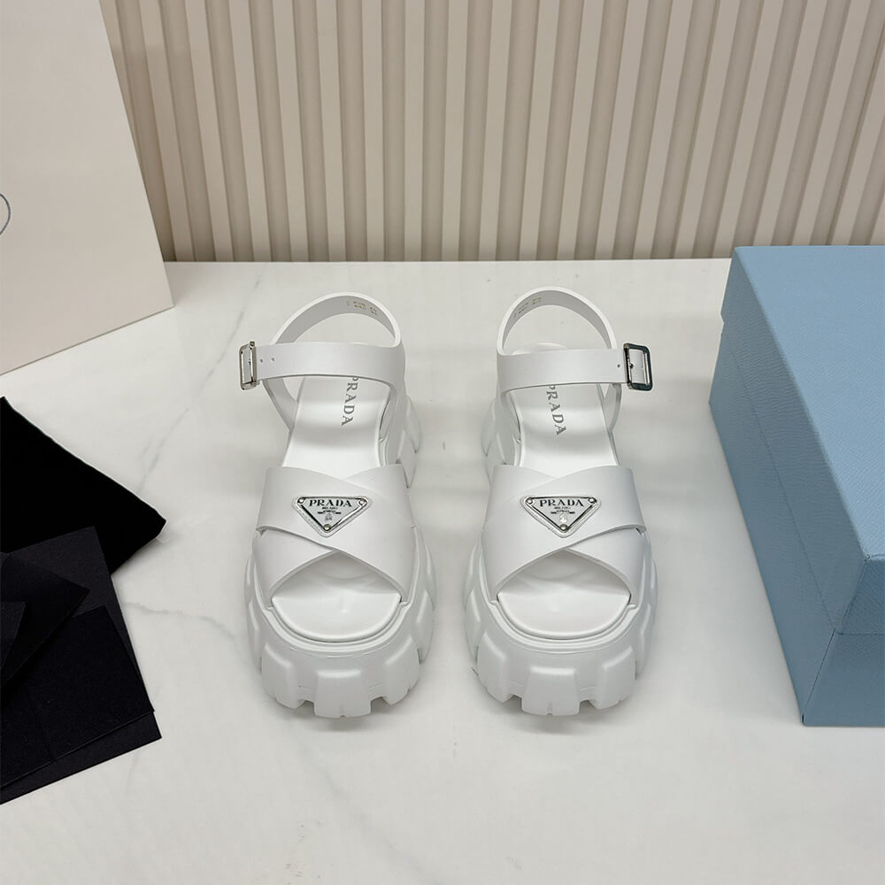 PRADA Monolith rubber sandals