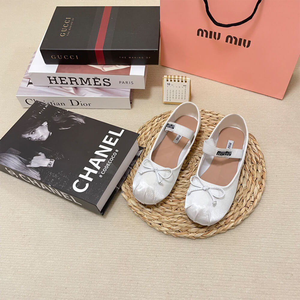 MiuMiu Satin ballerinas