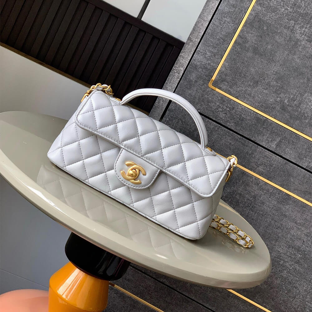 CHANEL Mini Flap Bag with Top Handle(HIGH-END GRADE)