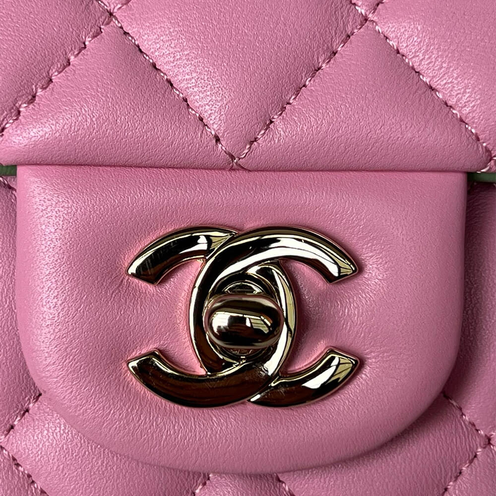 CHANEL Mini Classic Handbag With Top Handle