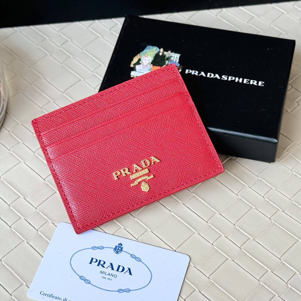 Prada Saffiano Leather Card Holder