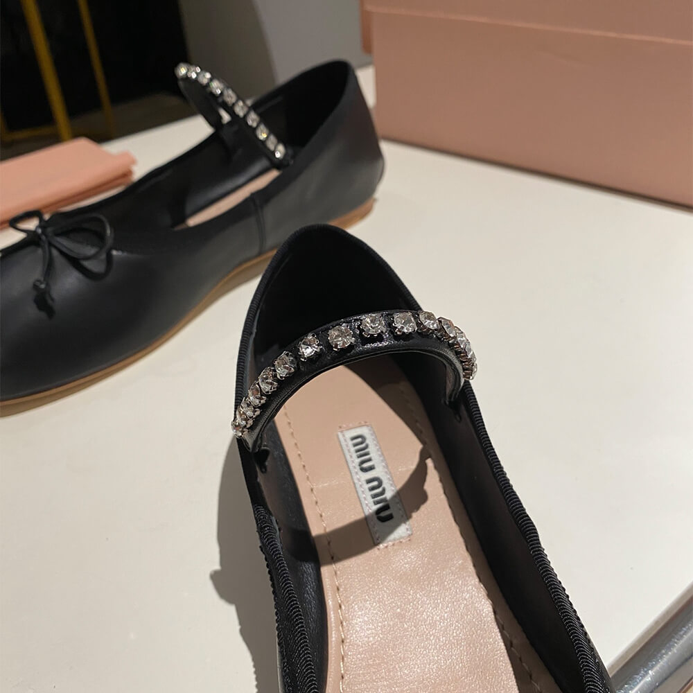 MiuMiu Leather ballerinas