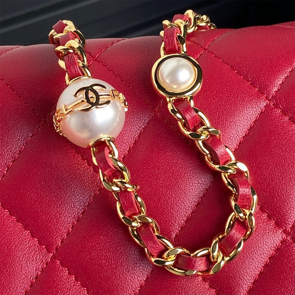 CHANEL Flap Phone Holder with Chain(HIGH-END GRADE)