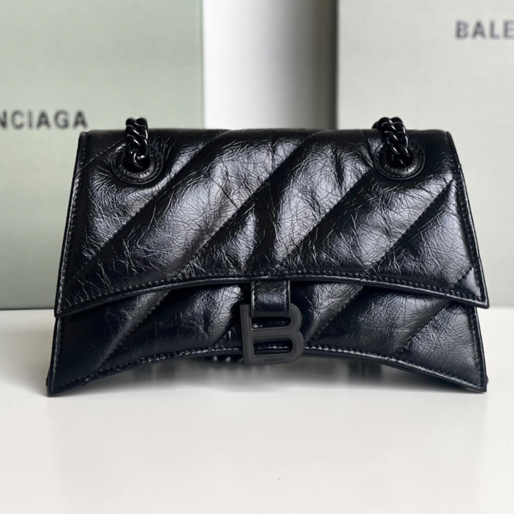 Balenciaga Women s Crush Chain Bag Small(HIGH-END GRADE)