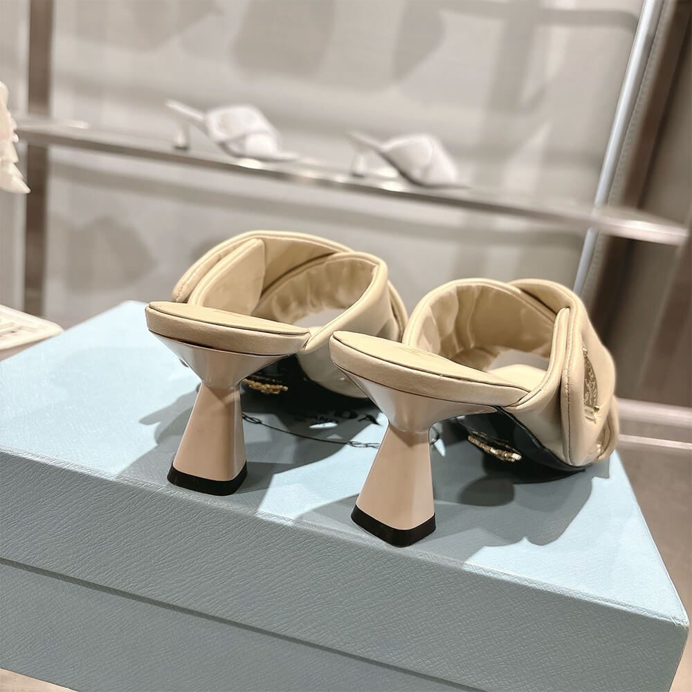 Prada Padded nappa leather sandals