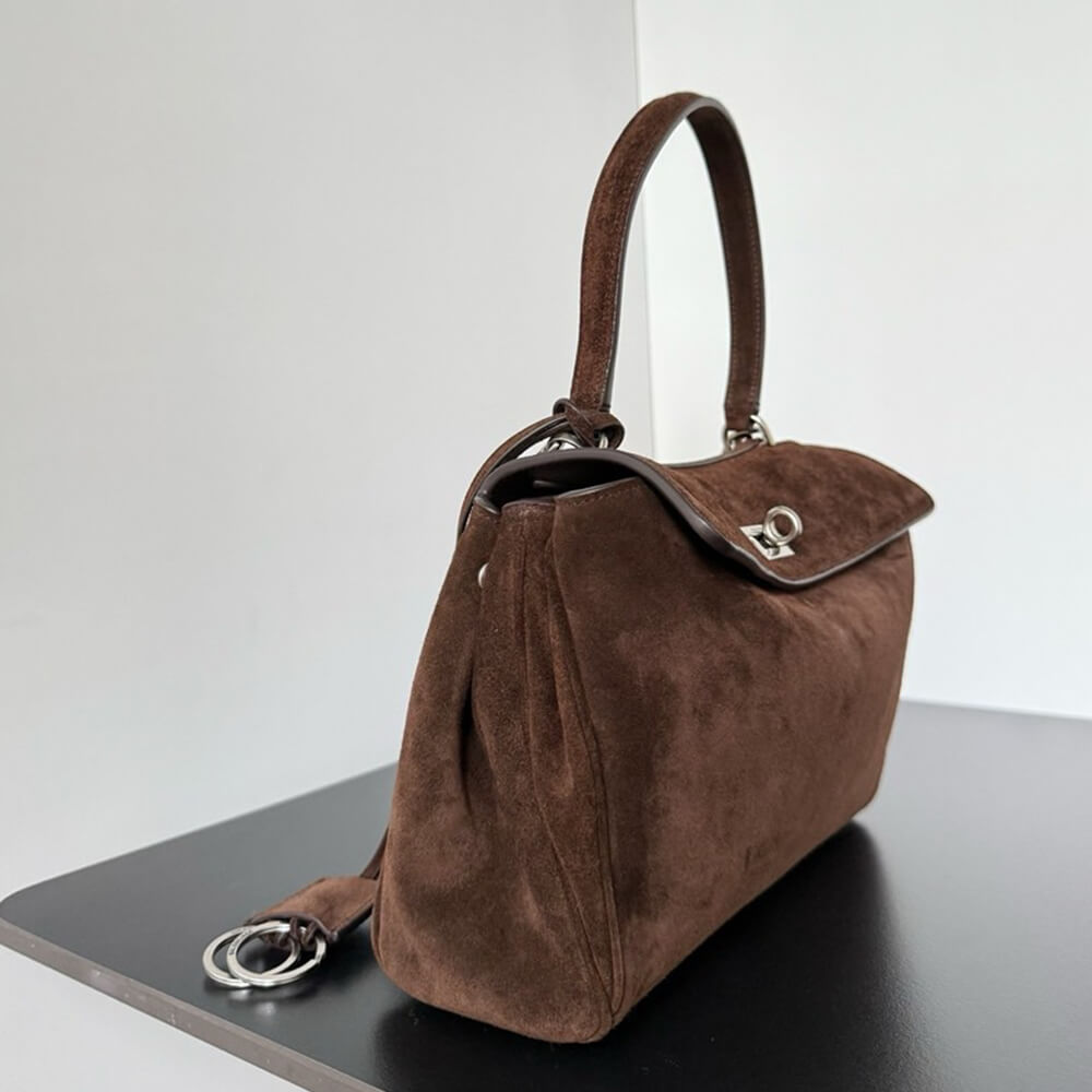 Balenciaga Rodeo Handbag Small Suede(HIGH-END GRADE)
