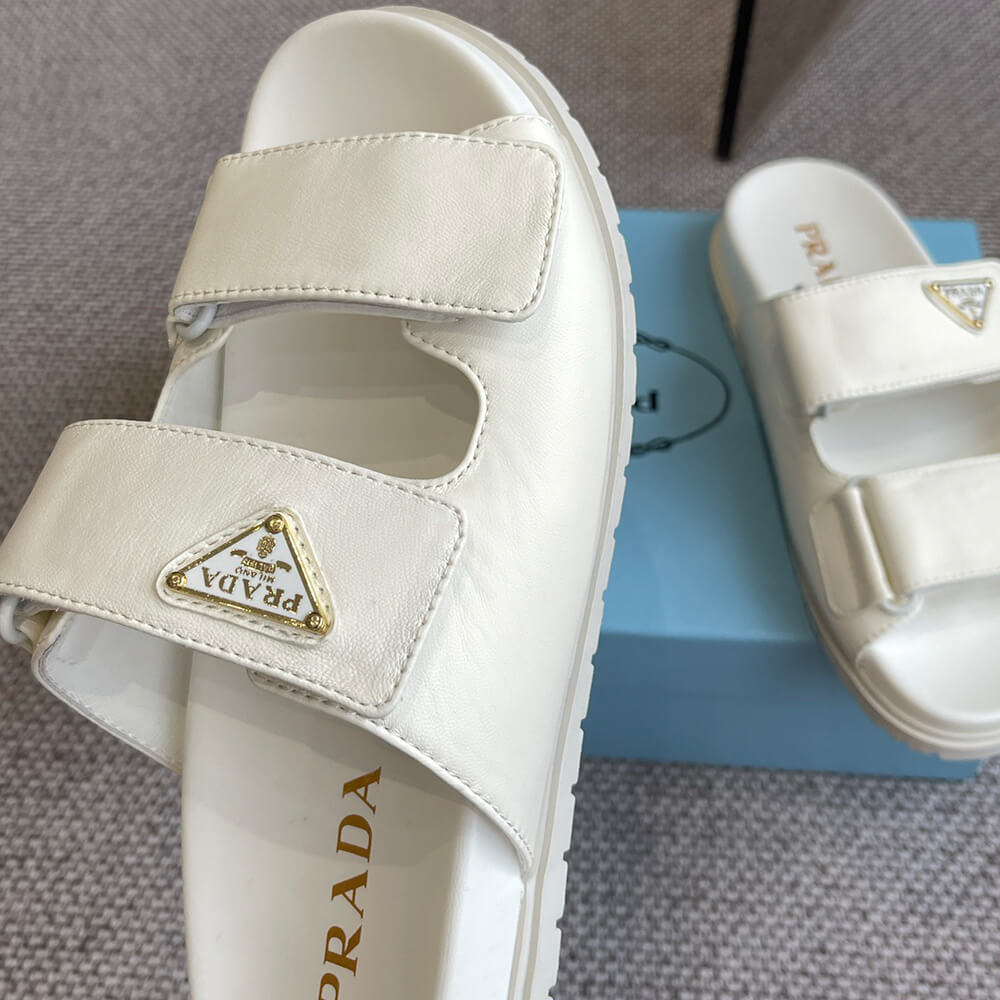 PRADA Nappa leather slides