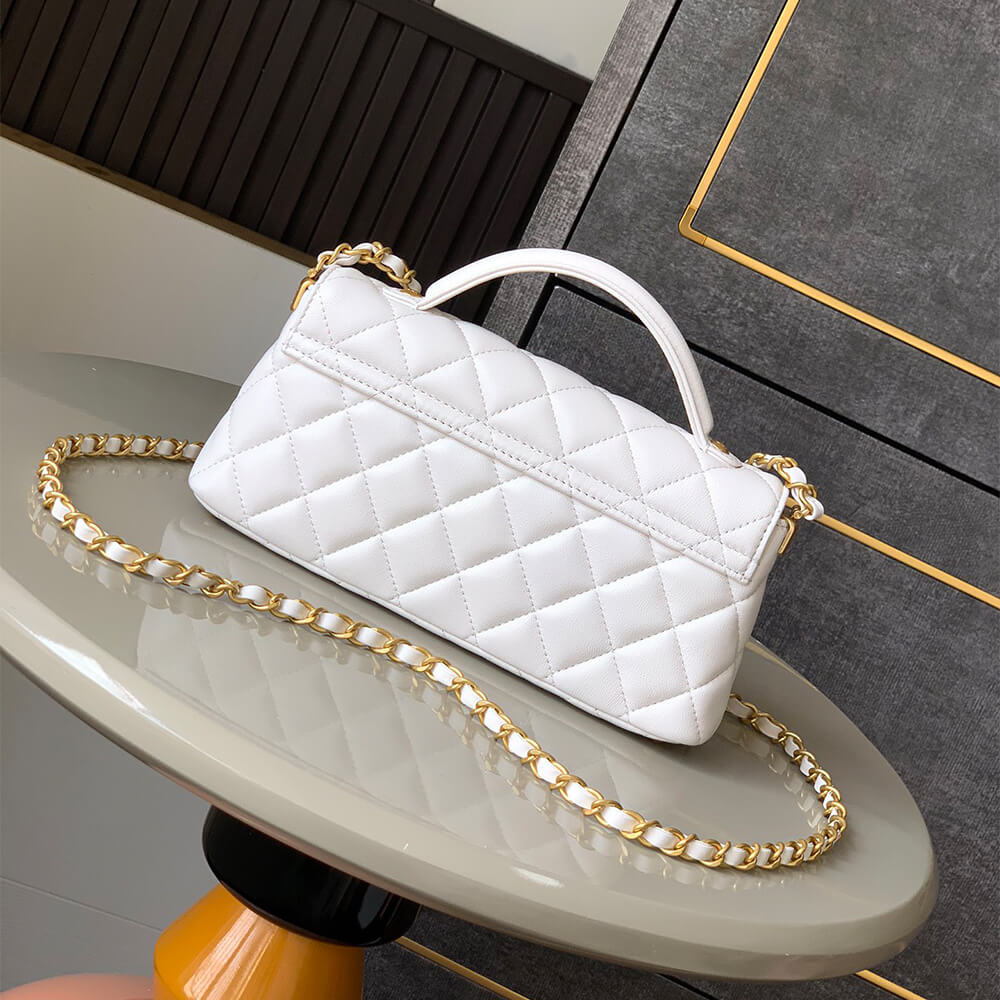 CHANEL Mini Flap Bag with Top Handle(HIGH-END GRADE)