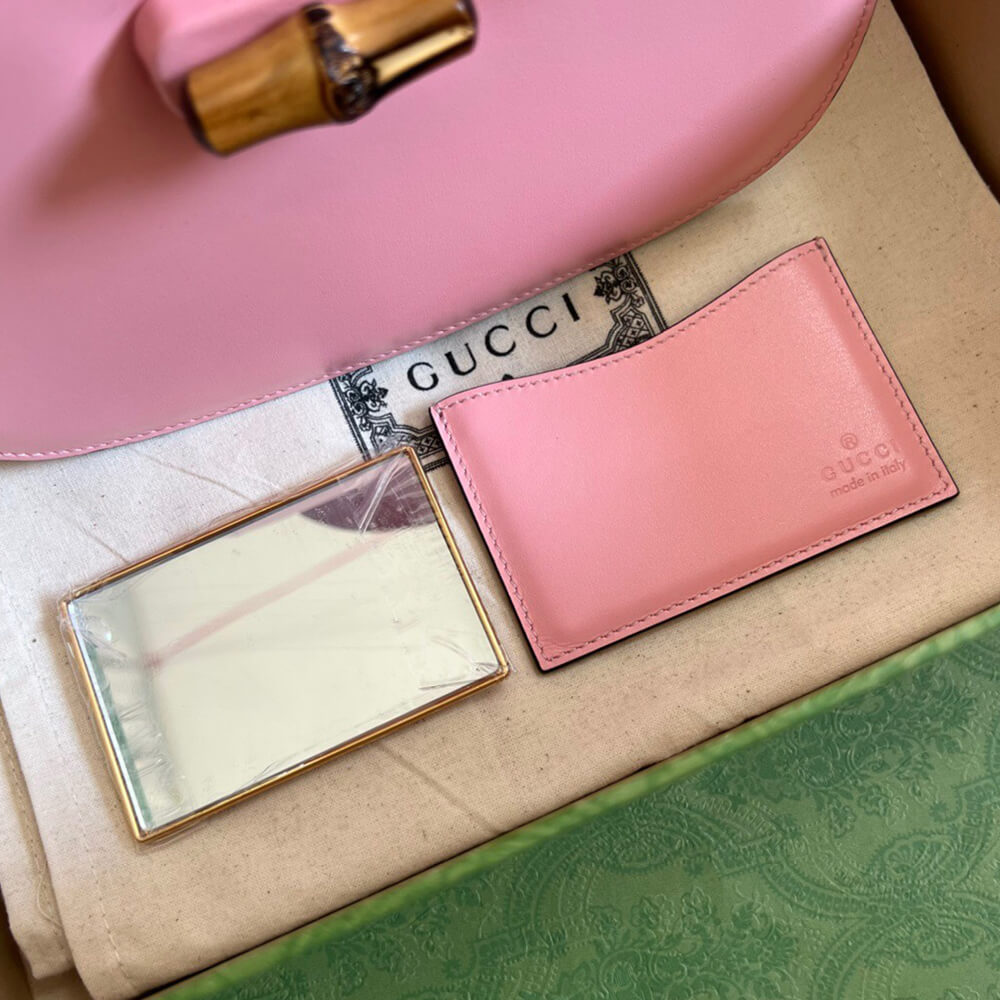 GUCCI BAMBOO 1947 JUMBO GG SMALL TOP HANDLE BAG