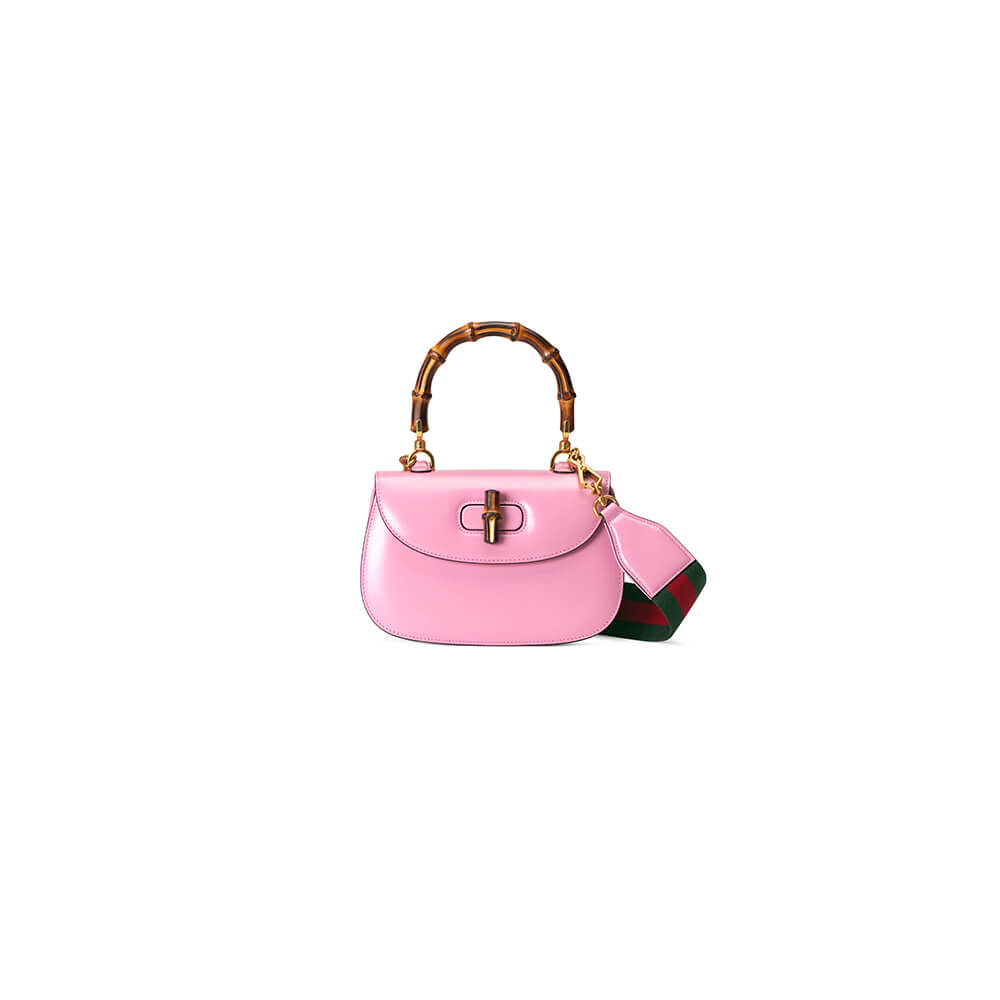GUCCI BAMBOO 1947 JUMBO GG SMALL TOP HANDLE BAG