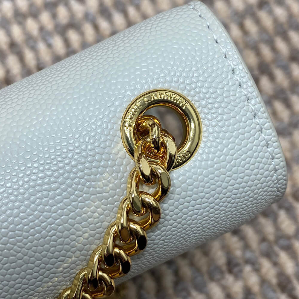 YSL kate medium tassel in grain de poudre embossed leather