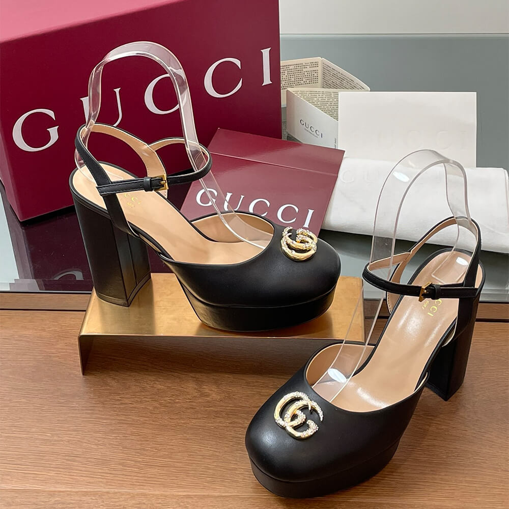 GUCCI Women s platform pump with Double G