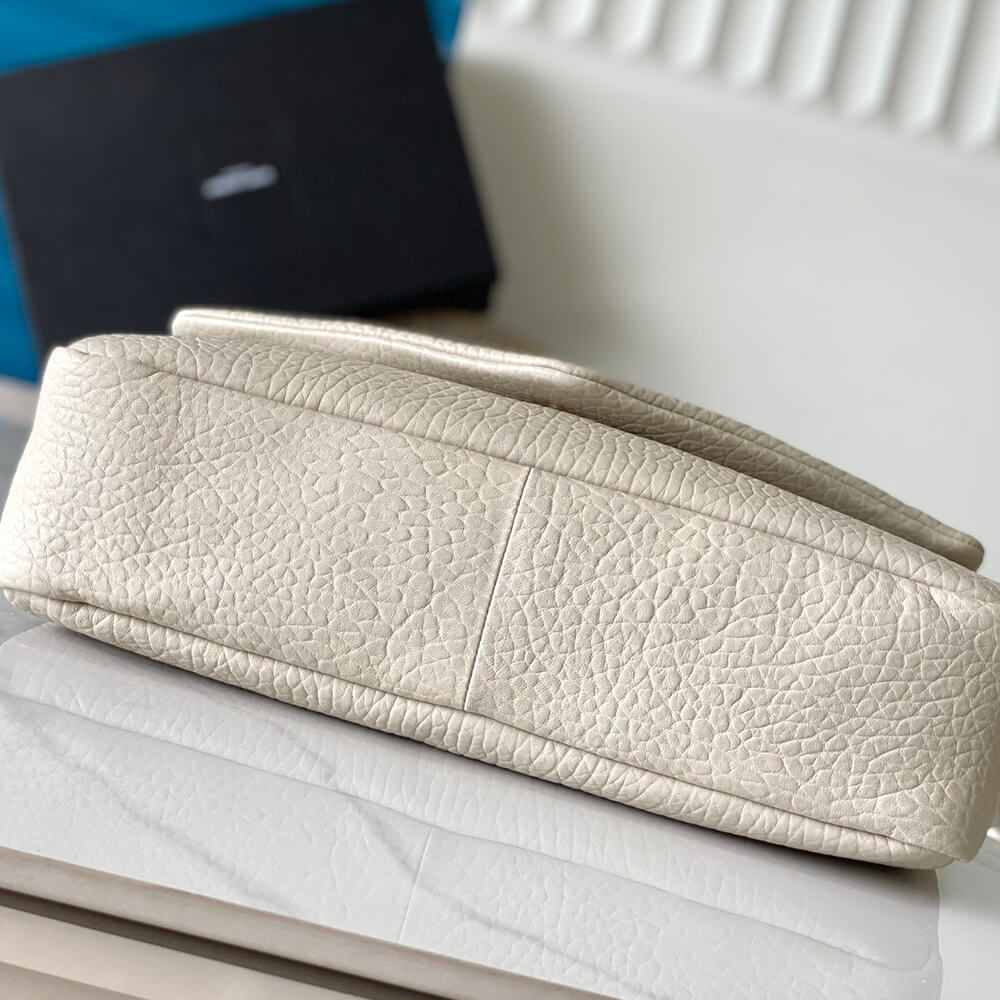 YSL Calypso large in grained lambskin