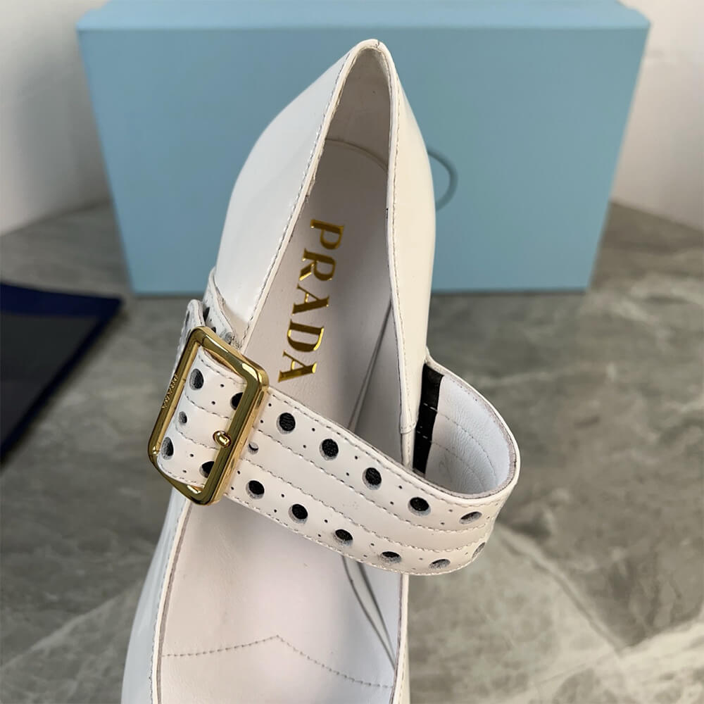 PRADA Patent leather Mary Jane pumps