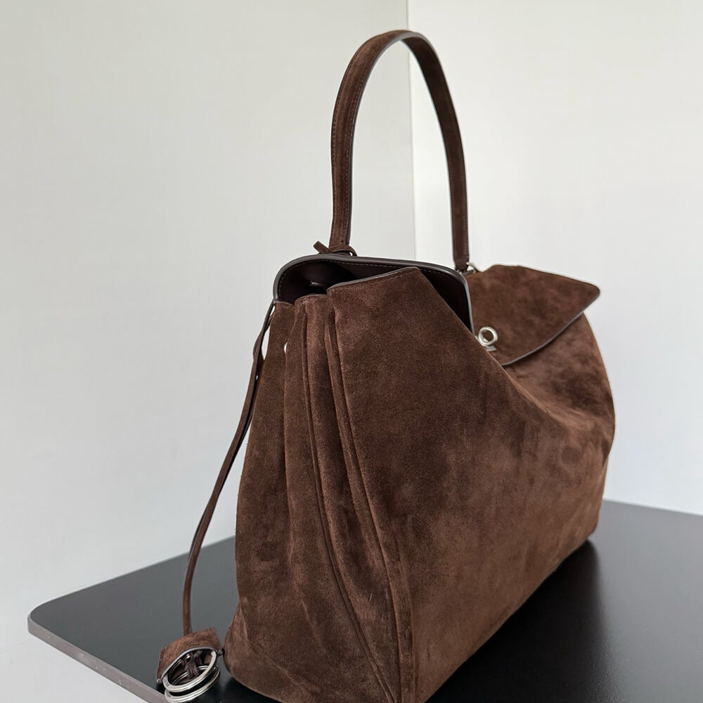 Balenciaga Rodeo Handbag Large Suede(HIGH-END GRADE)