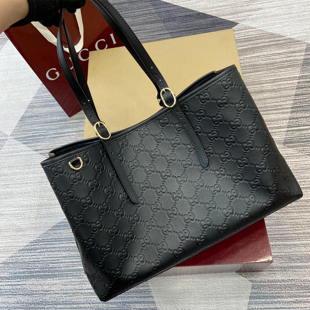 GG Emblem large tote bag