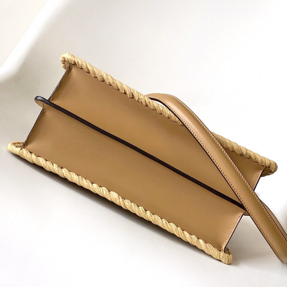 FENDI Peekaboo ISeeU Small Raffia(TAX-FREE GRADE)