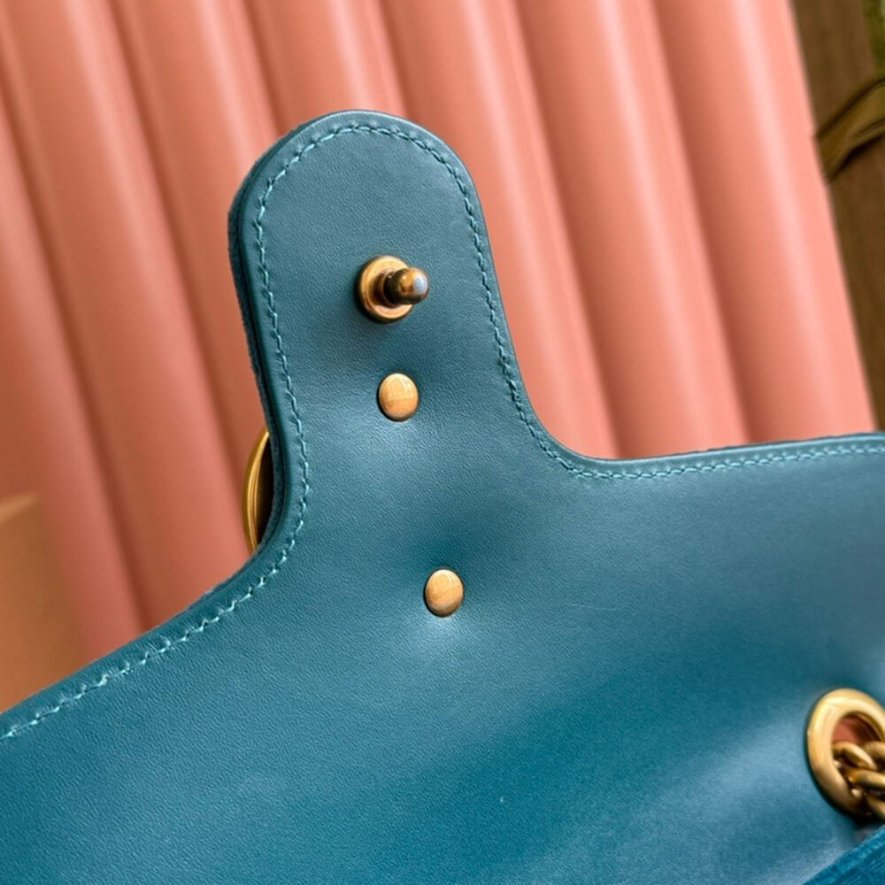 GG Velvet Small Marmont shoulder bag