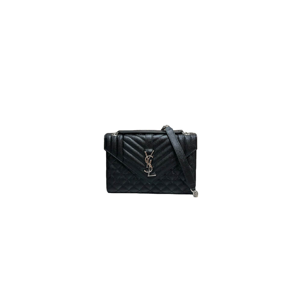 YSL envelope medium in grained leather