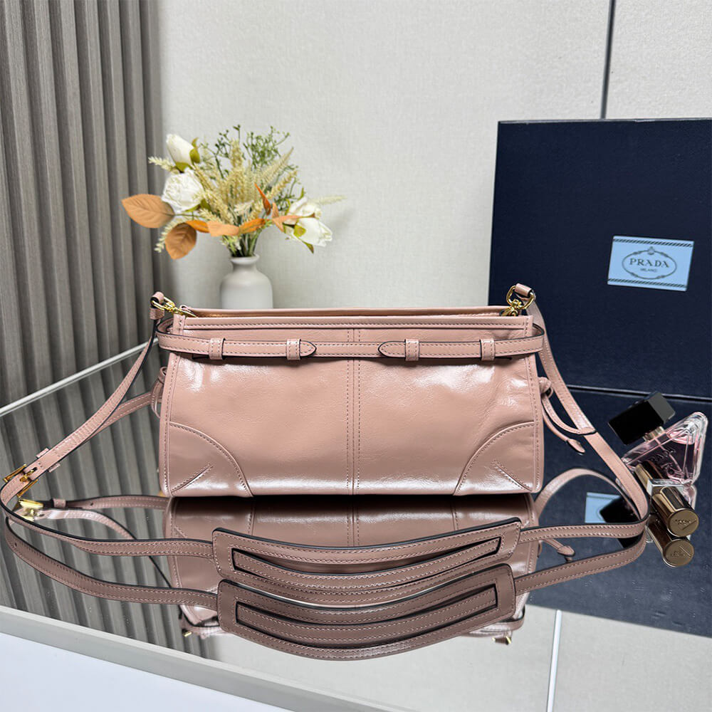 Prada Bonnie small leather shoulder bag(HIGH-END GRADE)