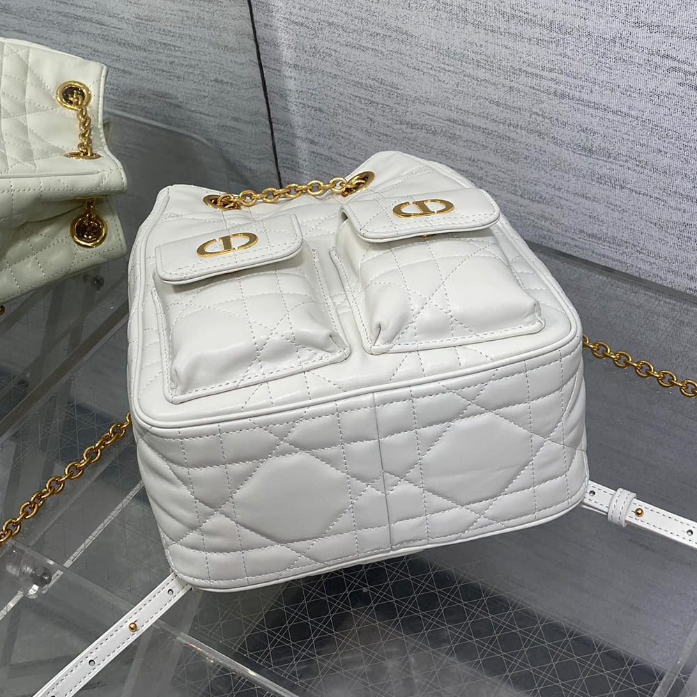 Dior Medium Dior Caro Multicarry Backpack with Chain(HIGH-END GRADE)