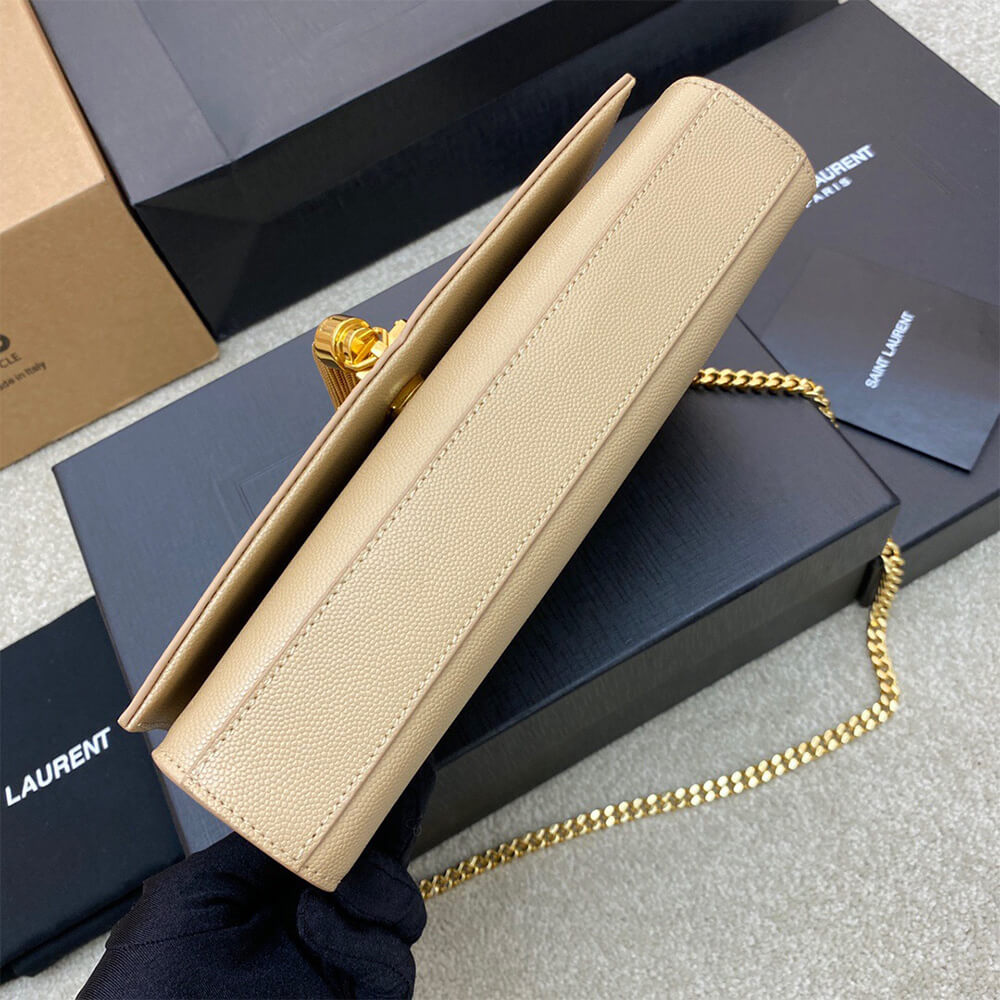 YSL kate medium tassel in grain de poudre embossed leather